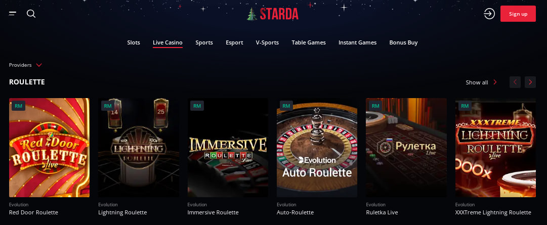 Jogos no Starda Casino 